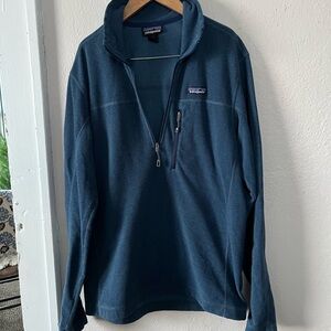 Patagonia Teal Half-Zip Fleece